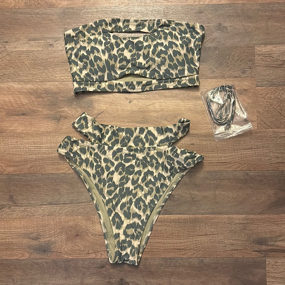 Aerie Leopard Bikini Set Medium